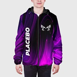 Куртка с капюшоном мужская Placebo violet plasma, цвет: 3D-черный — фото 2