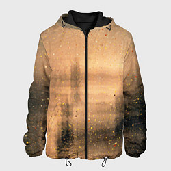 Куртка с капюшоном мужская Песочные тени, цвет: 3D-черный
