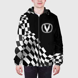 Куртка с капюшоном мужская Changan racing flag, цвет: 3D-черный — фото 2