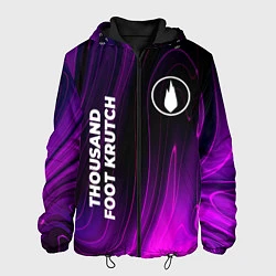 Куртка с капюшоном мужская Thousand Foot Krutch violet plasma, цвет: 3D-черный