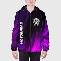 Куртка с капюшоном мужская Motorhead violet plasma, цвет: 3D-черный — фото 2
