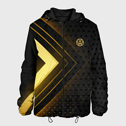 Куртка с капюшоном мужская Volkswagen sign, цвет: 3D-черный
