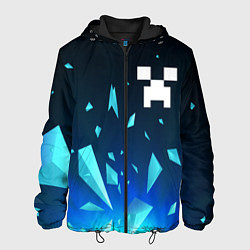 Куртка с капюшоном мужская Minecraft взрыв частиц, цвет: 3D-черный