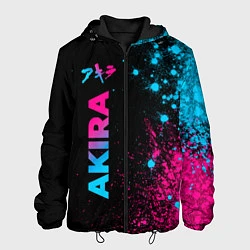 Куртка с капюшоном мужская Akira - neon gradient: по-вертикали, цвет: 3D-черный
