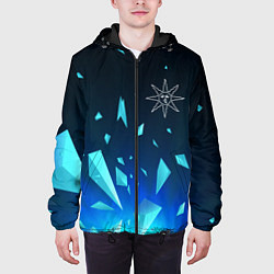 Куртка с капюшоном мужская Dark Souls взрыв частиц, цвет: 3D-черный — фото 2