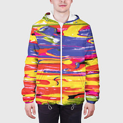 Куртка с капюшоном мужская Красочный бум, цвет: 3D-белый — фото 2