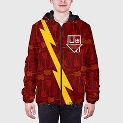 Куртка с капюшоном мужская The Neighbourhood гитары и молния, цвет: 3D-черный — фото 2