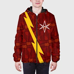 Куртка с капюшоном мужская Bring Me the Horizon гитары и молния, цвет: 3D-черный — фото 2