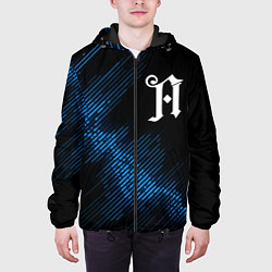 Куртка с капюшоном мужская Architects звуковая волна, цвет: 3D-черный — фото 2