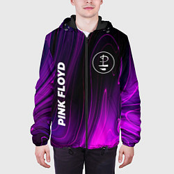 Куртка с капюшоном мужская Pink Floyd violet plasma, цвет: 3D-черный — фото 2
