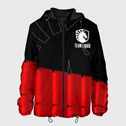 Куртка с капюшоном мужская Форма Team Liquid red, цвет: 3D-черный