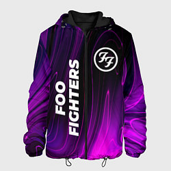 Куртка с капюшоном мужская Foo Fighters violet plasma, цвет: 3D-черный