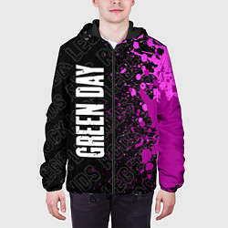 Куртка с капюшоном мужская Green Day rock legends: по-вертикали, цвет: 3D-черный — фото 2