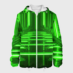 Мужская куртка Зеленые световые объекты