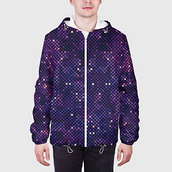 Куртка с капюшоном мужская Disco space, цвет: 3D-белый — фото 2