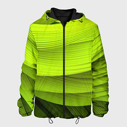 Куртка с капюшоном мужская Зеленый абстрактный фон, цвет: 3D-черный