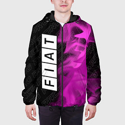 Куртка с капюшоном мужская Fiat pro racing: по-вертикали, цвет: 3D-черный — фото 2