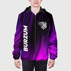 Куртка с капюшоном мужская Burzum violet plasma, цвет: 3D-черный — фото 2