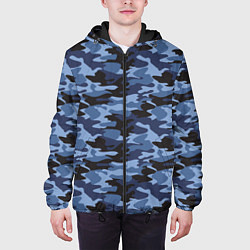 Куртка с капюшоном мужская Камуфляж Омона и Росгвардии, цвет: 3D-черный — фото 2