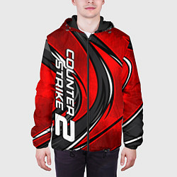 Куртка с капюшоном мужская Counter strike 2- red beast, цвет: 3D-черный — фото 2