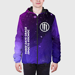 Куртка с капюшоном мужская Three Days Grace просто космос, цвет: 3D-черный — фото 2
