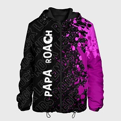 Куртка с капюшоном мужская Papa Roach rock legends: по-вертикали, цвет: 3D-черный