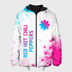 Мужская куртка Red Hot Chili Peppers neon gradient style: надпись