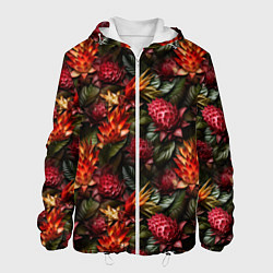 Мужская куртка Тропические цветы