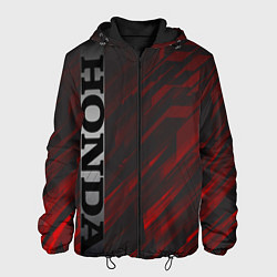Куртка с капюшоном мужская Honda silver line, цвет: 3D-черный