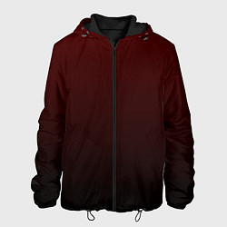 Мужская куртка Градиент бордово-чёрный