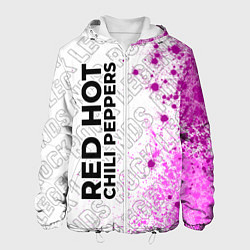 Куртка с капюшоном мужская Red Hot Chili Peppers rock legends: по-вертикали, цвет: 3D-белый