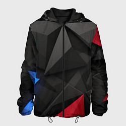 Мужская куртка Black blue red elements