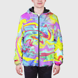 Куртка с капюшоном мужская Flash of colors, цвет: 3D-черный — фото 2