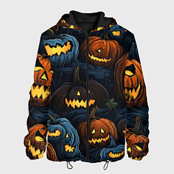 Куртка с капюшоном мужская Хэллоуин life, цвет: 3D-черный
