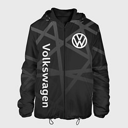 Куртка с капюшоном мужская Volkswagen - classic black, цвет: 3D-черный
