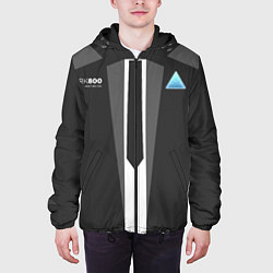Куртка с капюшоном мужская Detroit: Become classy human, цвет: 3D-черный — фото 2