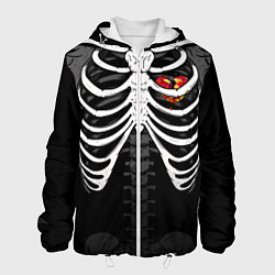 Мужская куртка Скелет: ребра с разбитым сердцем