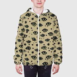 Куртка с капюшоном мужская Они смотрят, цвет: 3D-белый — фото 2