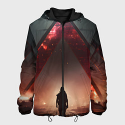 Куртка с капюшоном мужская Арка, цвет: 3D-черный