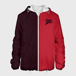 Куртка с капюшоном мужская Прыжок Шако, цвет: 3D-белый
