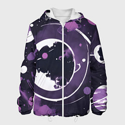 Мужская куртка Фиолетовый космос - нейросеть