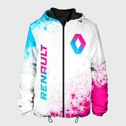 Мужская куртка Renault neon gradient style: надпись, символ