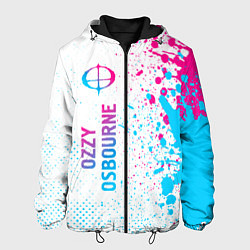 Куртка с капюшоном мужская Ozzy Osbourne neon gradient style: по-вертикали, цвет: 3D-черный