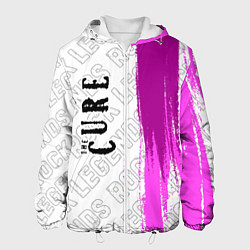 Куртка с капюшоном мужская The Cure rock legends: по-вертикали, цвет: 3D-белый