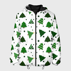 Мужская куртка Узор с зелеными елочками