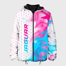 Куртка с капюшоном мужская Jaguar neon gradient style: по-вертикали, цвет: 3D-черный