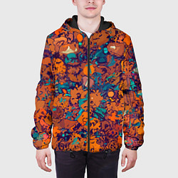 Куртка с капюшоном мужская Осенняя ностальгия, цвет: 3D-черный — фото 2