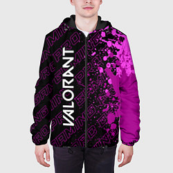 Куртка с капюшоном мужская Valorant pro gaming по-вертикали, цвет: 3D-черный — фото 2
