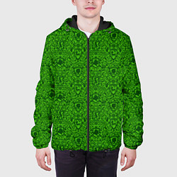 Куртка с капюшоном мужская Shrek: Pattern, цвет: 3D-черный — фото 2