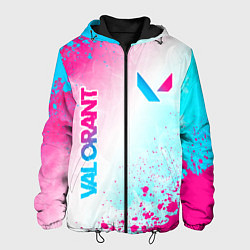 Мужская куртка Valorant neon gradient style вертикально